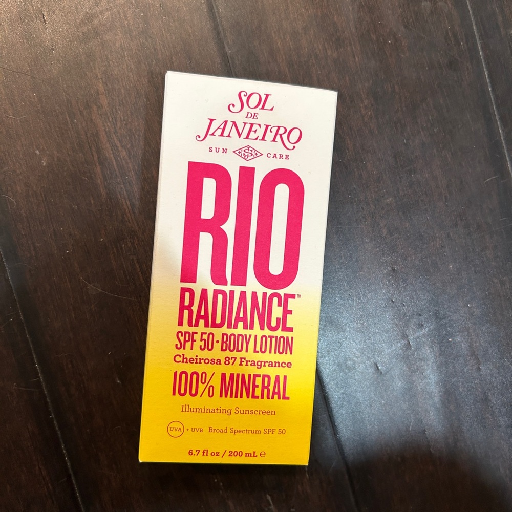 new Sol de Janeiro Rio Radiance SPF 50 Body Lotion Cheirosa 87 Fragrance mineral